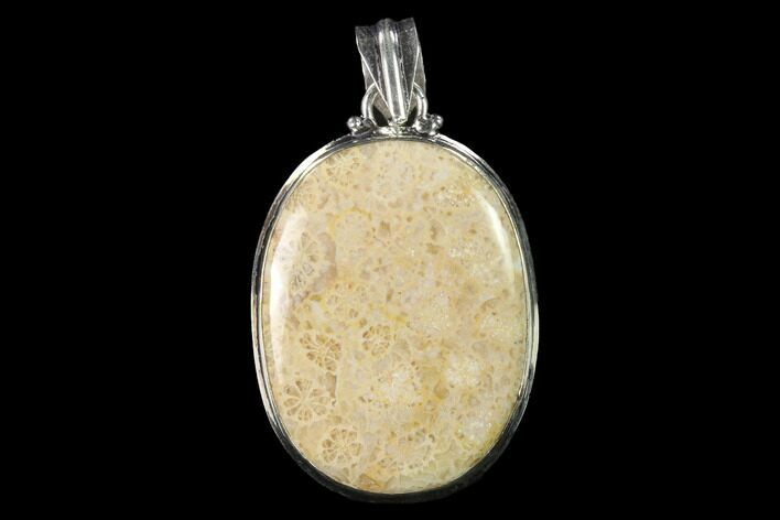 Million Year Old Fossil Coral Pendant - Indonesia #143695